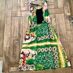 Anthropologie Moulinette Soeurs Carousel Panoply Silk Derby Day Dress